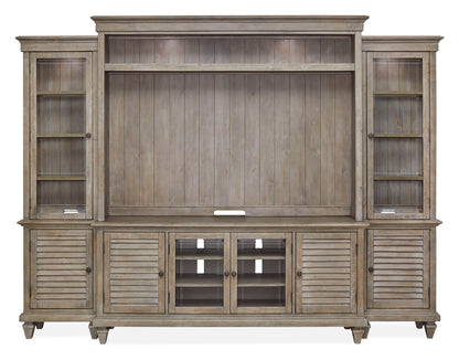 Calistoga - Rustic Entertainment Wall - Dovetail Gray