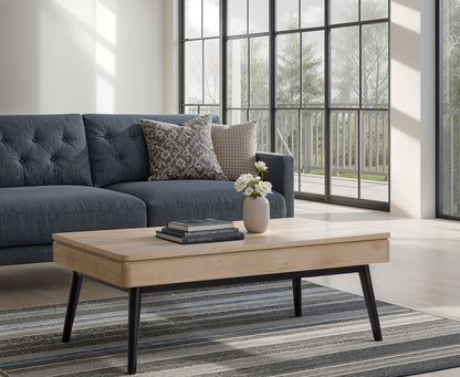 Fletcher - Lift Top Storage Cocktail Table - Driftwood