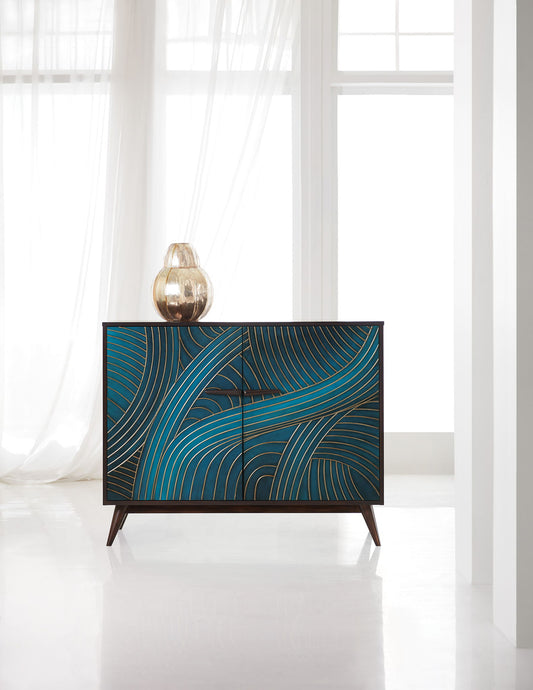 Melange - Esperanza Two-Door Chest - Dark Brown