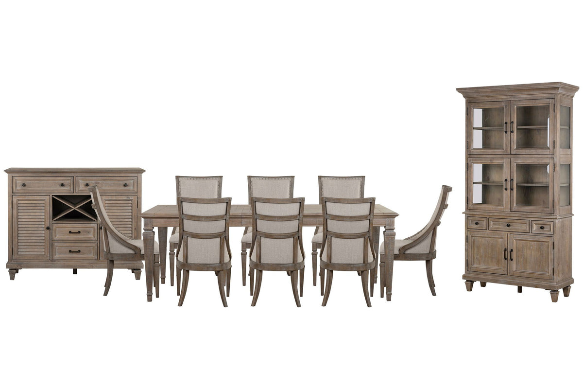 Lancaster - 11 Piece Extendable Rectangular Dining Table Set