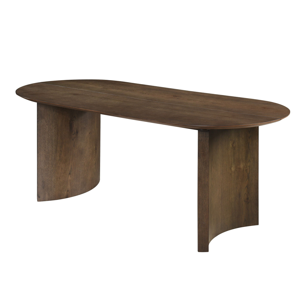 Kody - Oval Dining Table Base - Dark Walnut