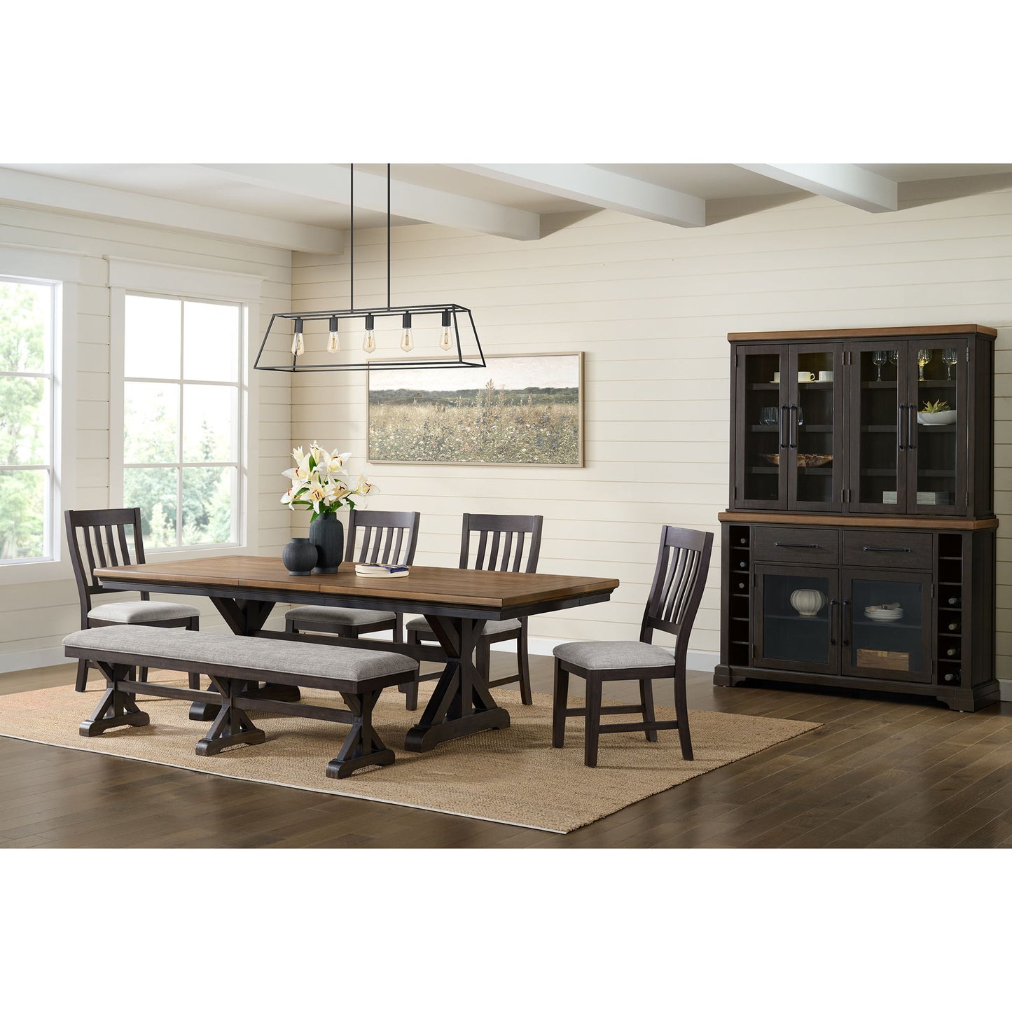 Montrose - Dining Table With 20" Leaf - Espresso And Brown