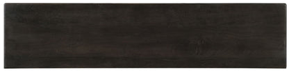 Home Accent - Shimmer 3-Door Credenza - Dark Gray / Pearl Silver