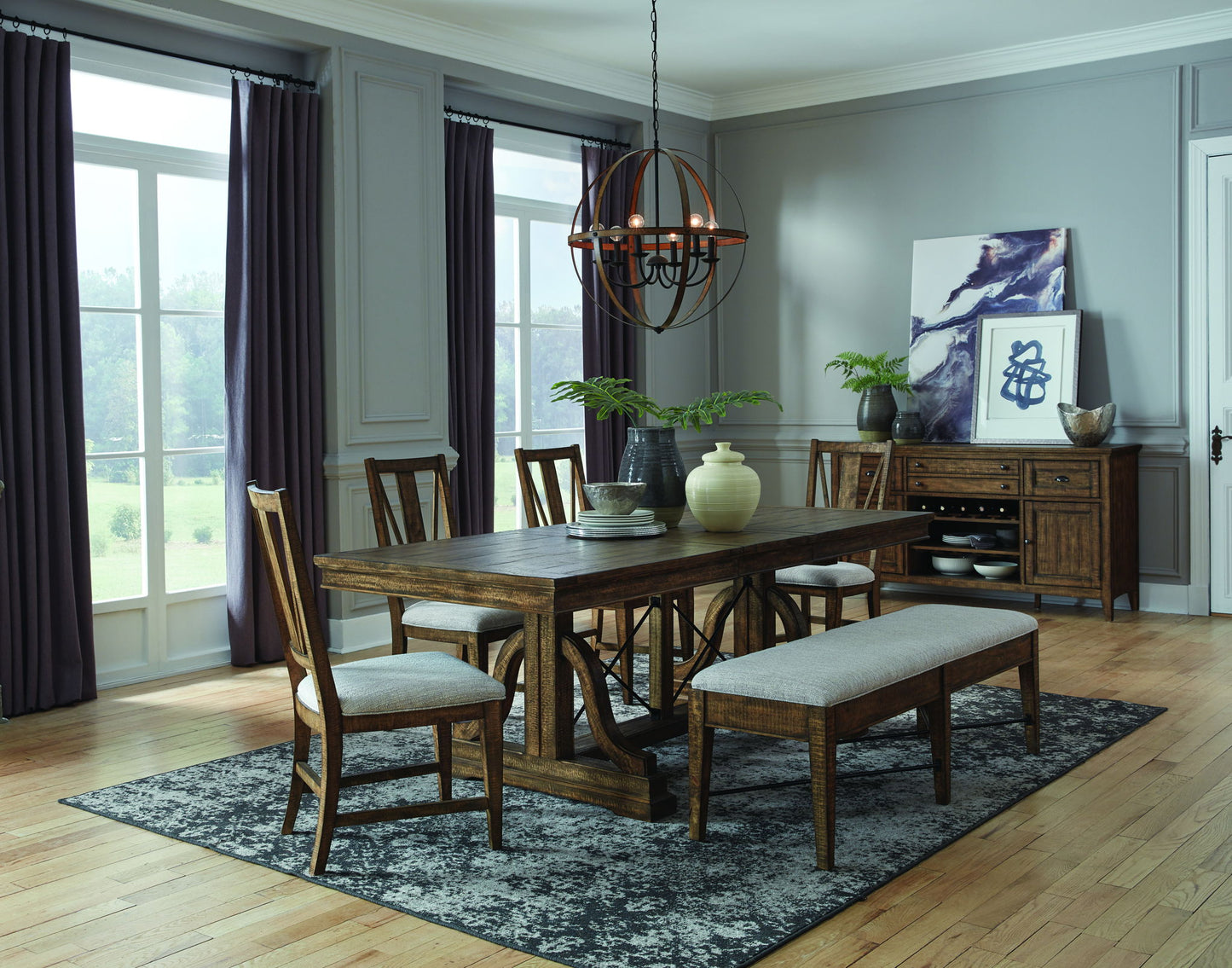 Bay Creek - Trestle Dining Table - Toasted Nutmeg