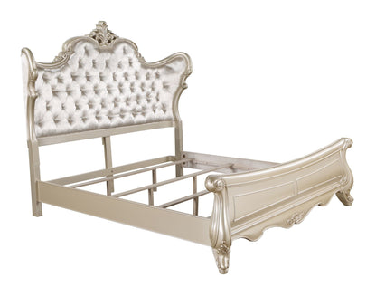 Monique - 5/0 Queen Panel Footboard & Slats - Champagne