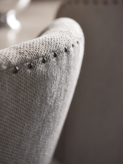 Oyster Bay - Baxter Upholstered Side Chair - Pearl Silver