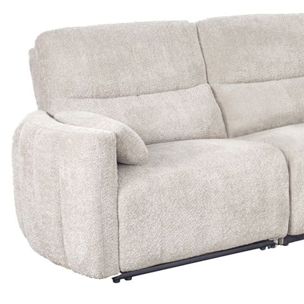 Modesto - Power Left Arm Facing Recliner - Buttercream