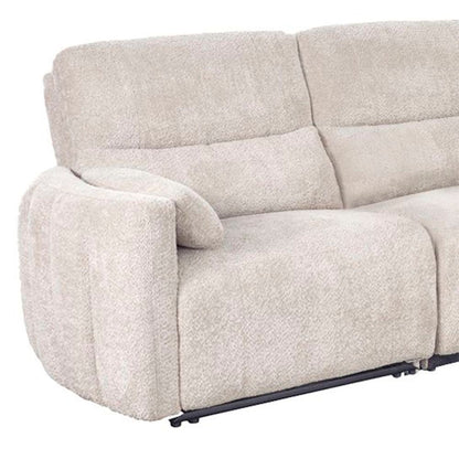 Modesto - Power Left Arm Facing Recliner - Buttercream