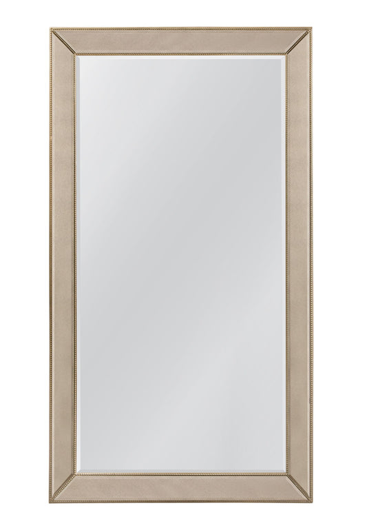 Beaded Leaner - Mirror - Gold - Antique Gold