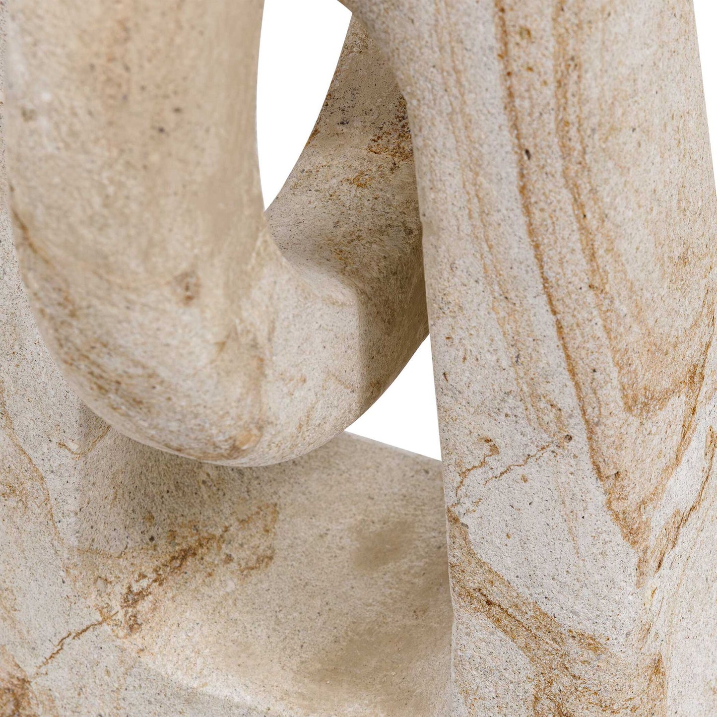 Continuum Stone - Indoor-Outdoor Sculpture - Brown / White