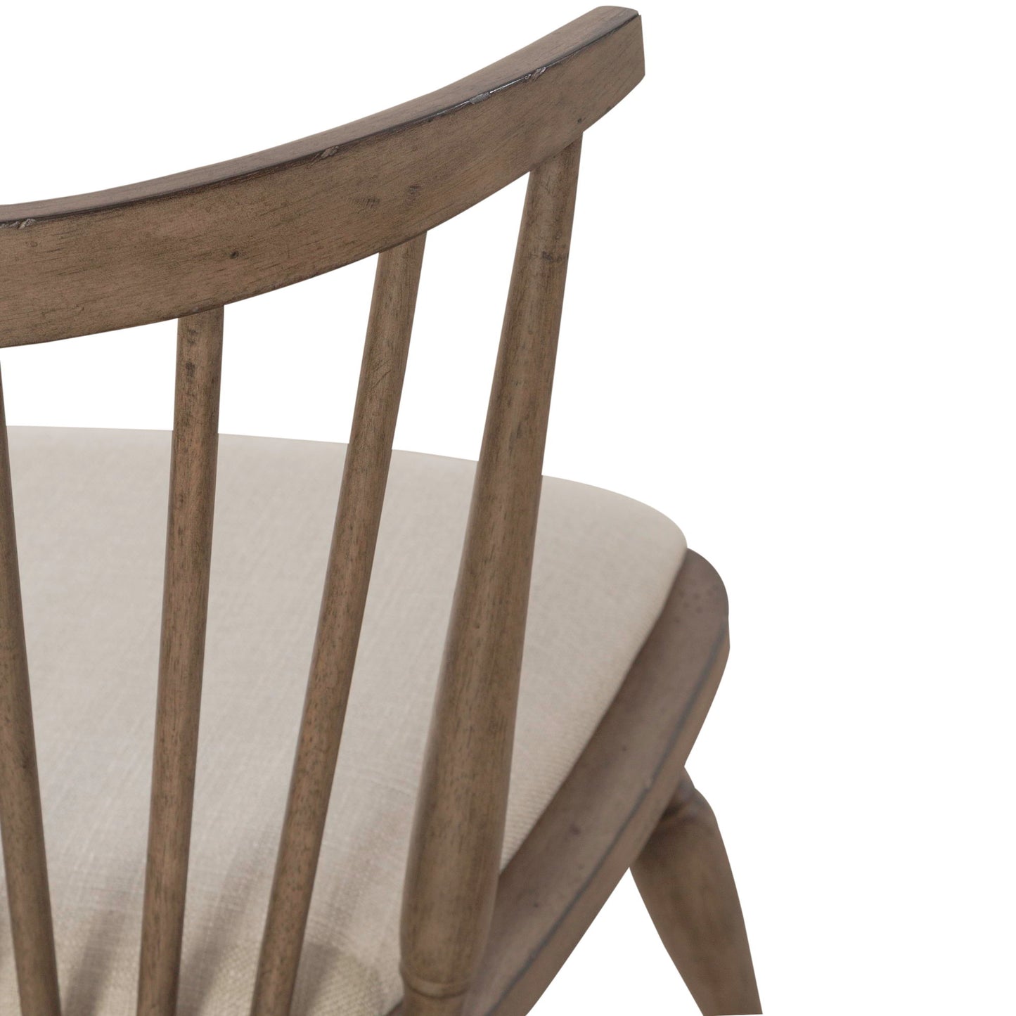 Americana Farmhouse - Upholstered Seat Windsor Chair - Dusty Taupe