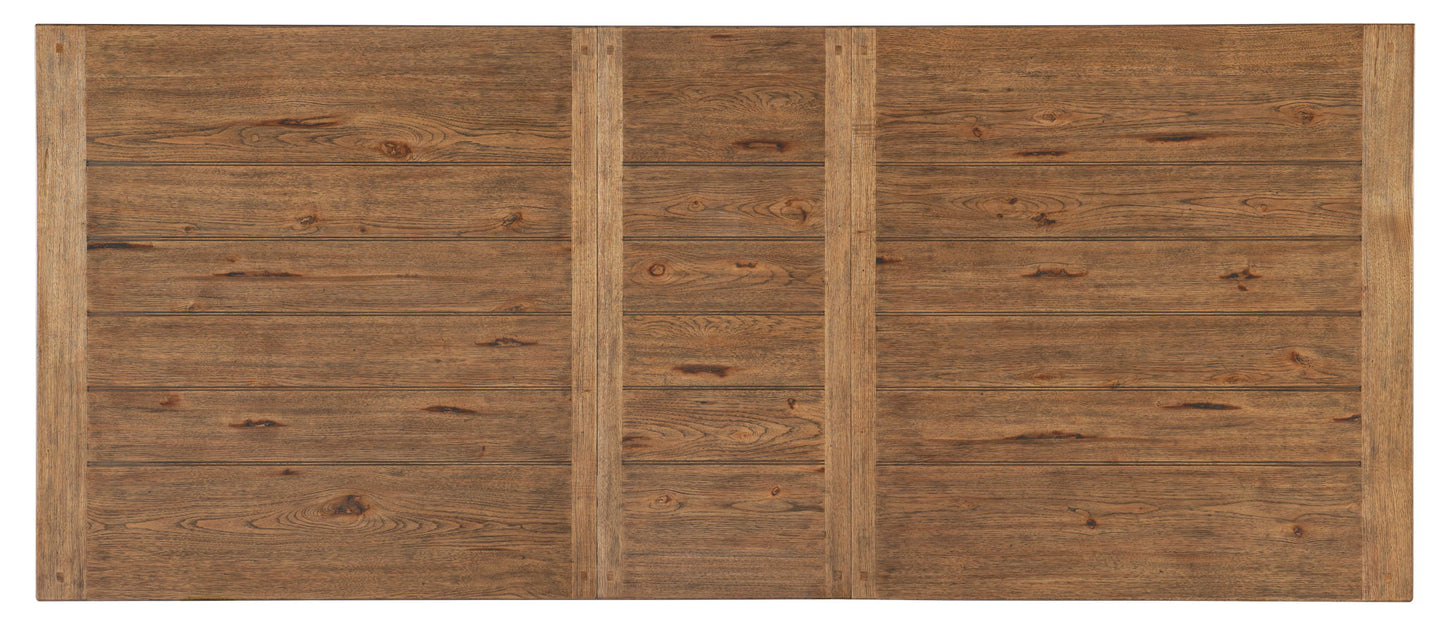 Big Sky - Trestle Dining Table With 2-20" Leaves - Light Brown