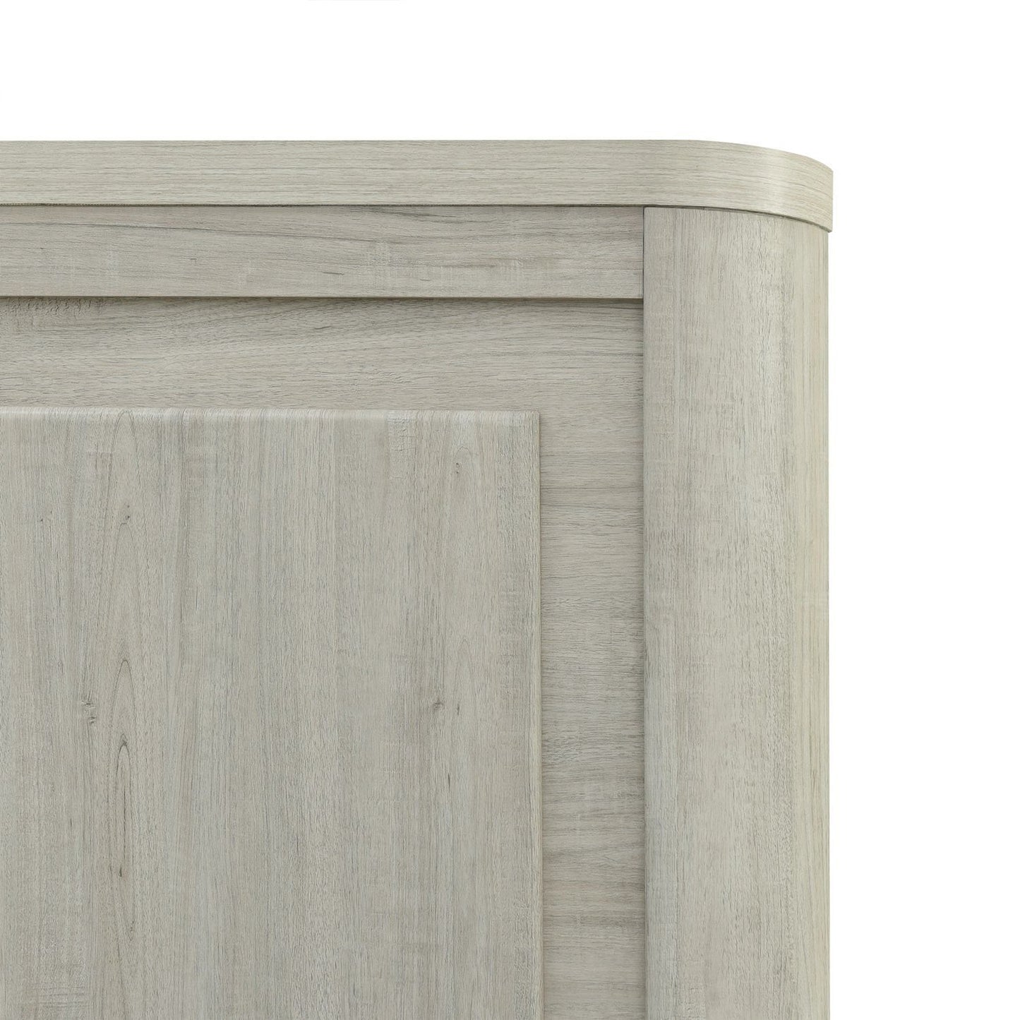 Modern Play - Queen Panel Headboard & Footboard - Natural White
