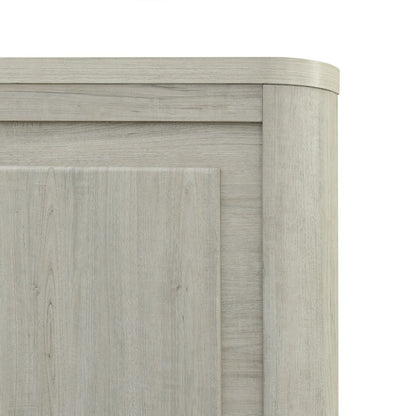 Modern Play - Queen Panel Headboard & Footboard - Natural White