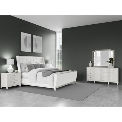 Hepburn - King Upholstered Footboard - White
