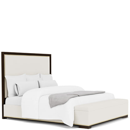 Lydia - Queen / King Upholstered Bed Rails - White