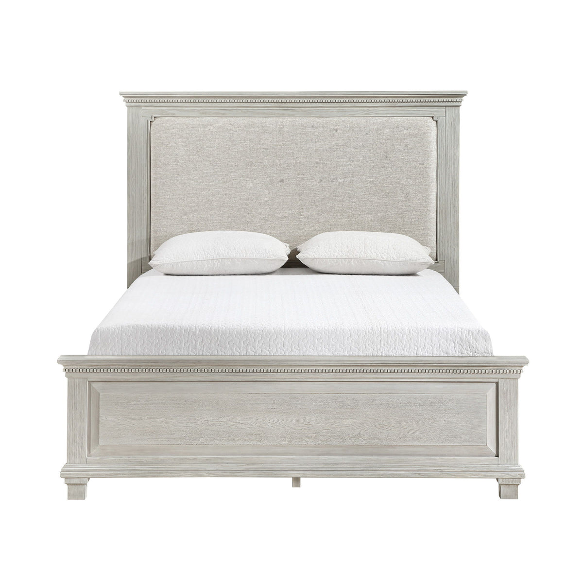Silver Sands - 5/0 Queen Panel Footboard & Slats - Gray