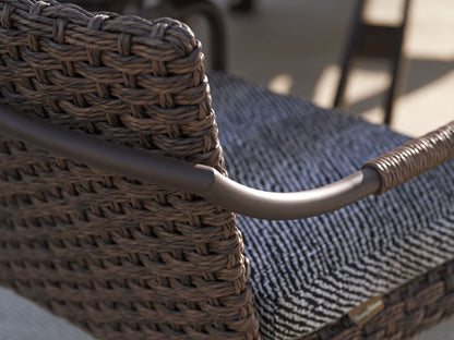 Kilimanjaro - Arm Dining Chair - Dark Brown / Beige