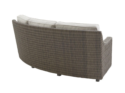 Cypress Point Ocean Terrace - Curved Sectional LAF Sofa - Dark Gray / Gray
