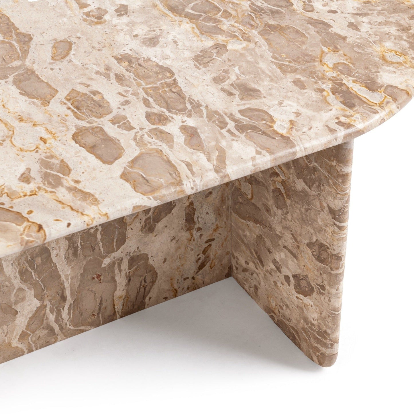 Jaylani - Oval Coffee Table - Desert Drift