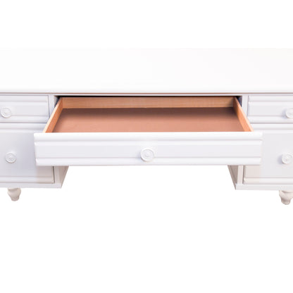 Summer House - Wood Vanity Desk - Oyster White