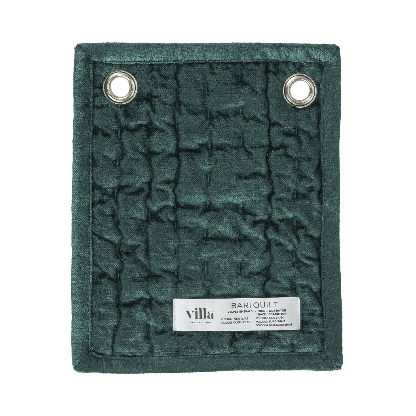 Bari - Velvet Sham - Emerald