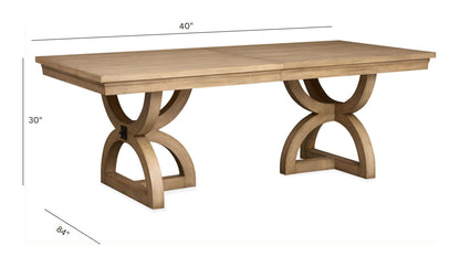 Coventry - Extendable Trestle Dining Table - Honey Maple