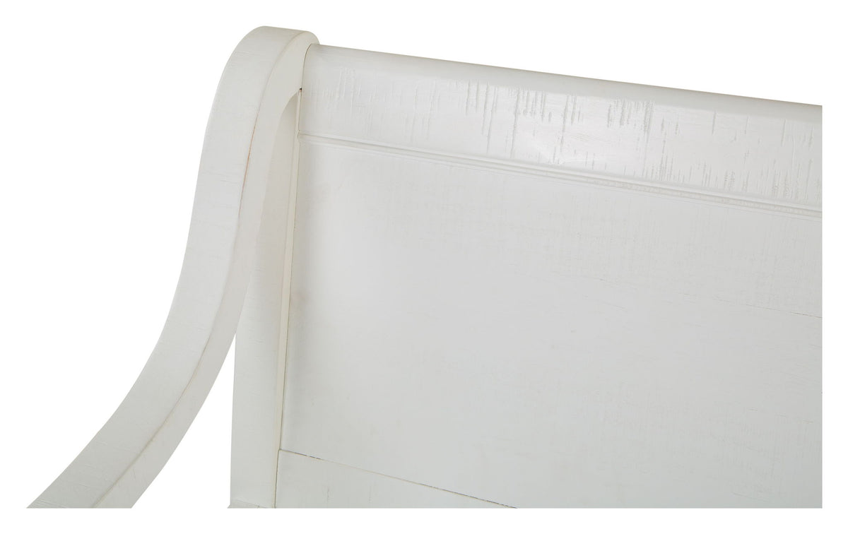 Heron Cove - Bench With Back - Chalk White