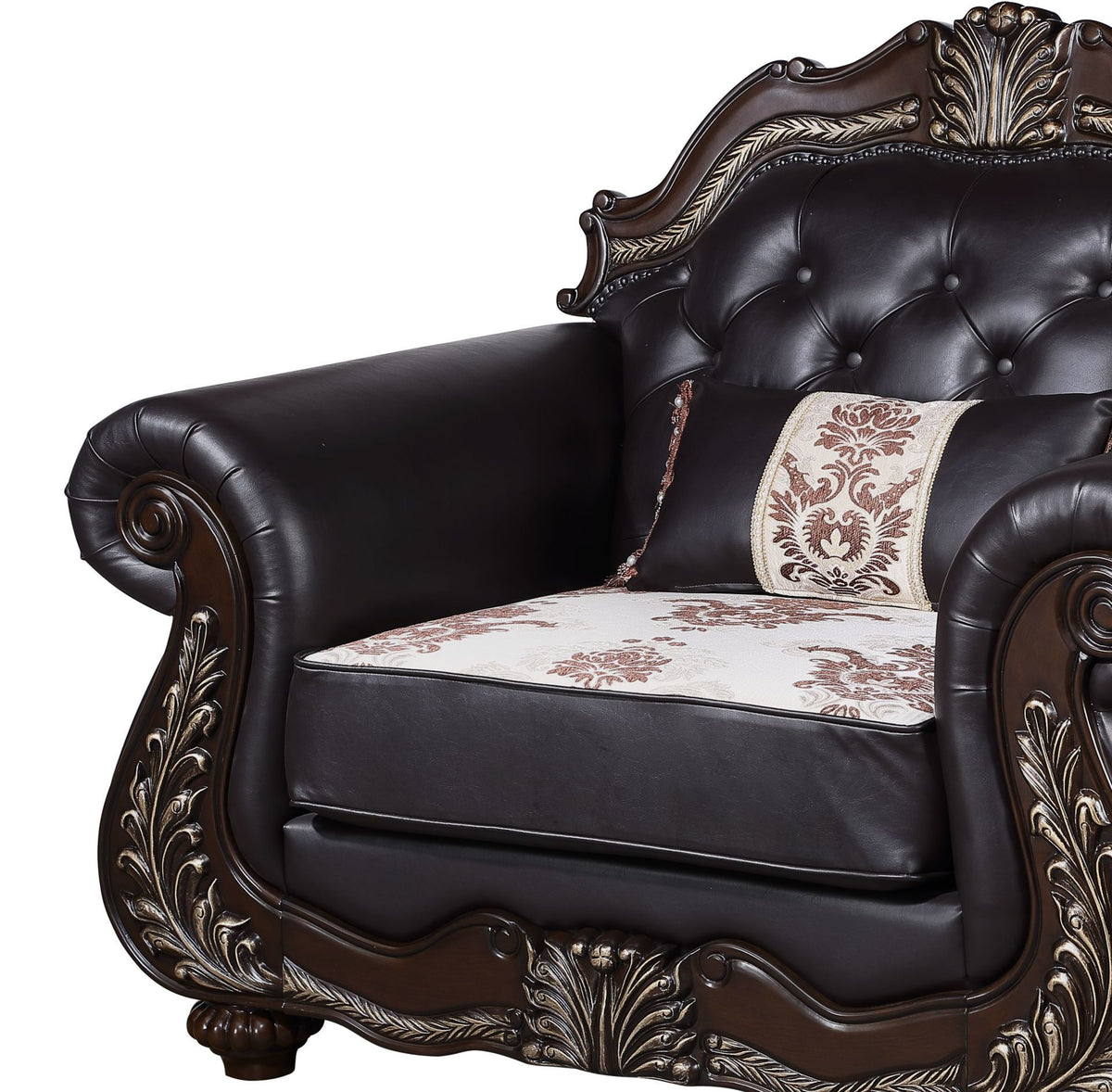 Maximus - Chair Backrest And Legs - Dark Brown