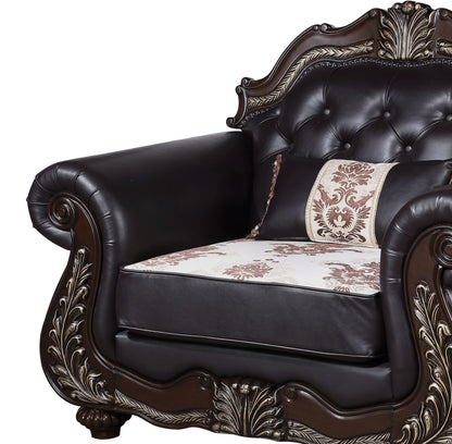 Maximus - Chair Backrest And Legs - Dark Brown