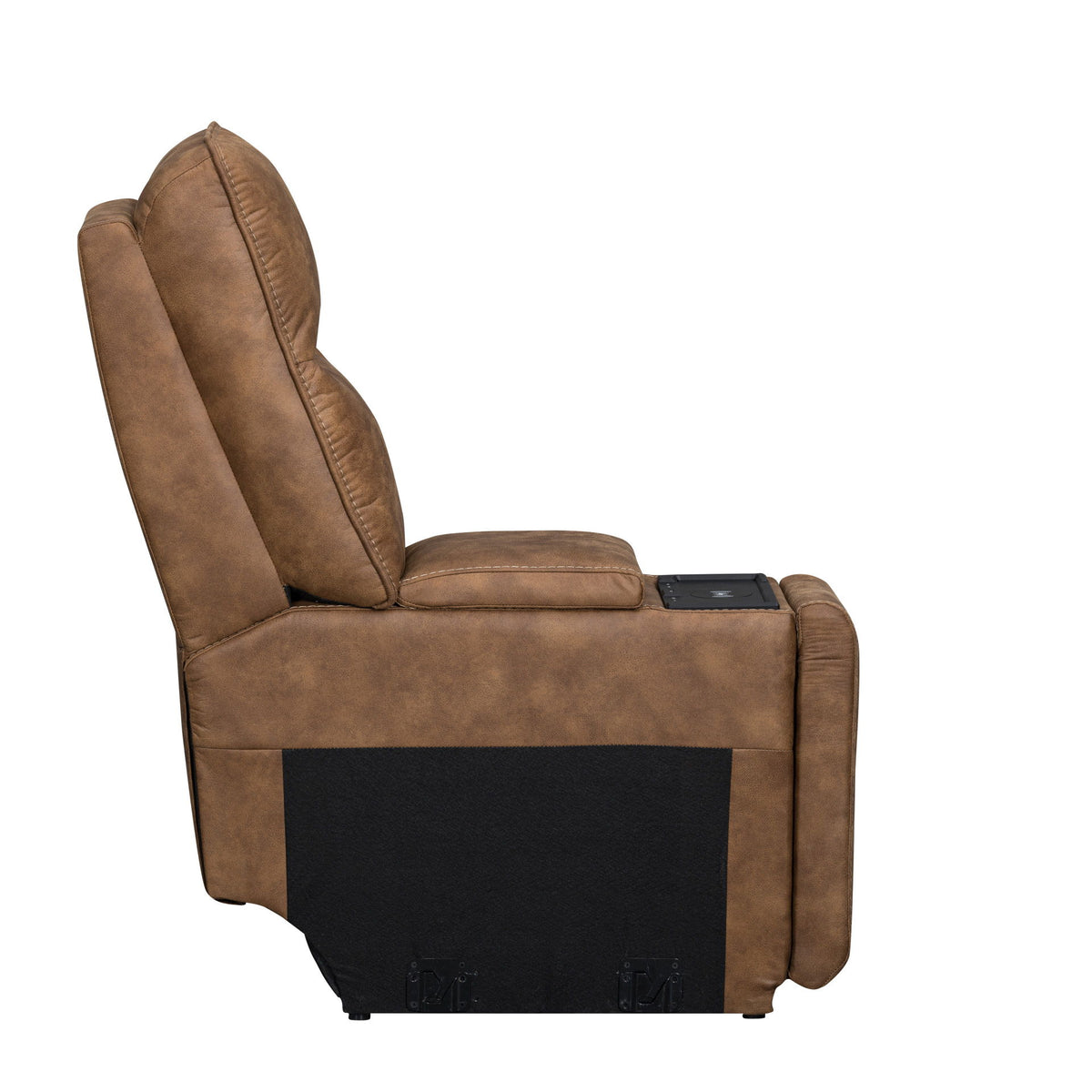 Kyra - Storage Console With Speakers - Saddle