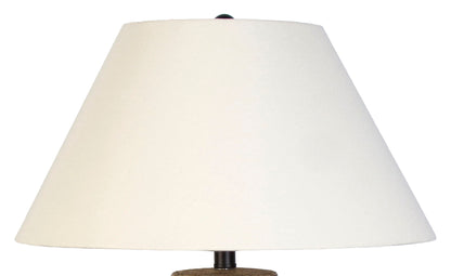 Earthen Stillness - 26 X 19 - Ceramic Table Lamp (Set of 2) - Weathered Stone