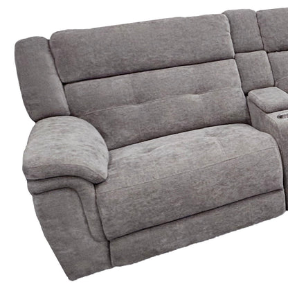 Richland - Power Left Arm Facing Recliner - Bristol Gray