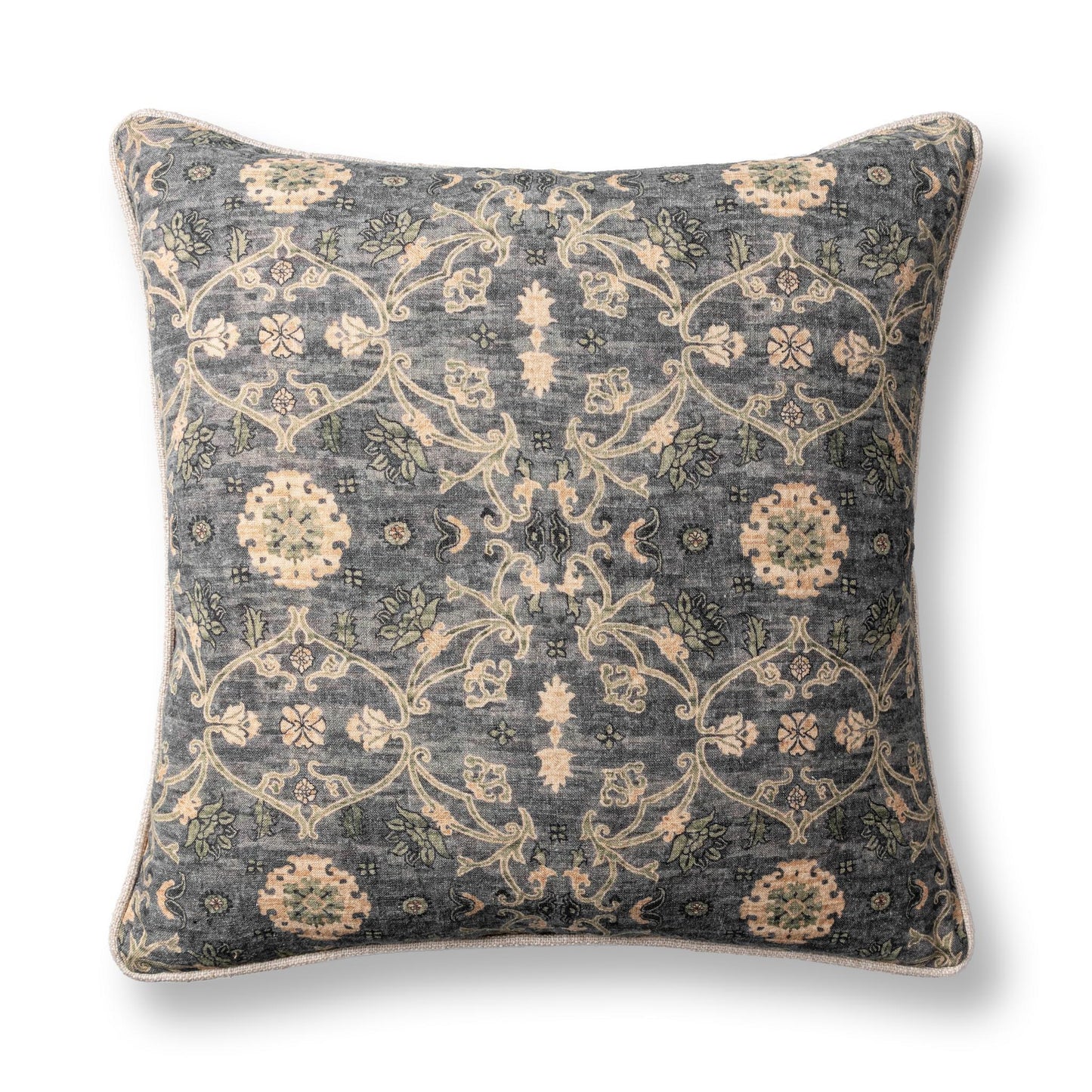 Ira - 22" x 22" Accent Pillow - Blue Sea Multi