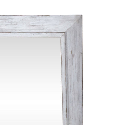 River Place - Mirror - Riverstone White & Tobacco