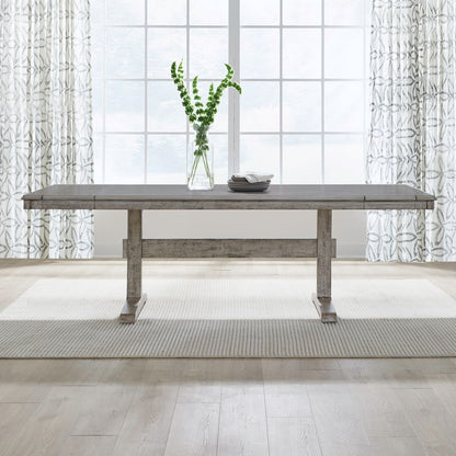 Hallendale - Trestle Table Top - Gravel Wash