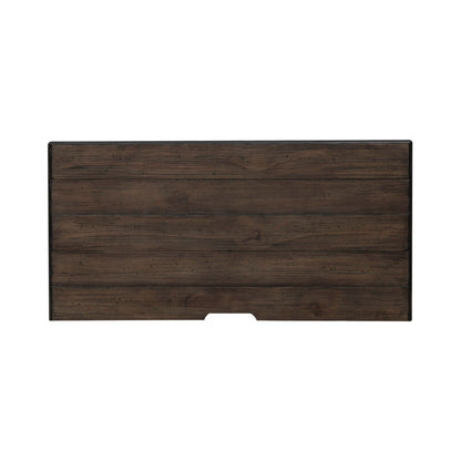 River Place - Bedside Chest With Charging Station - Riverstone White & Tobacco