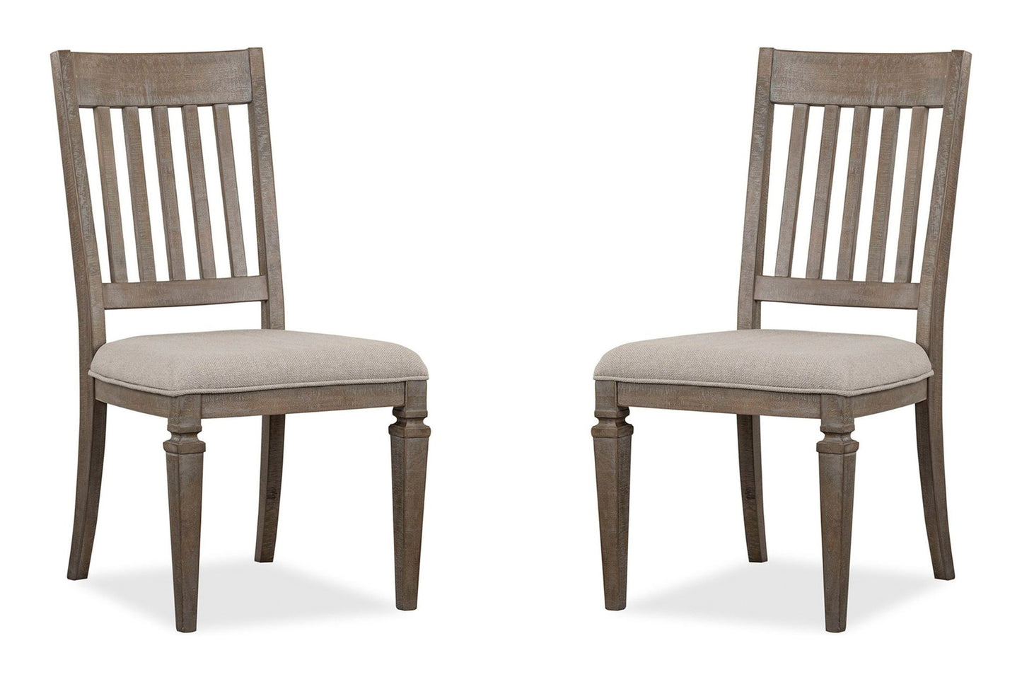 Lancaster - Dining Side Chair With Upholstered Seat (Set of 2) - Dovetail Gray