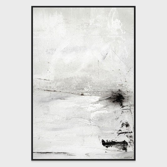 Silence II - 40" x 60" Painting Art by Buddy Whitlock - White