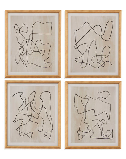 Bound IV Framed Print - Light Brown