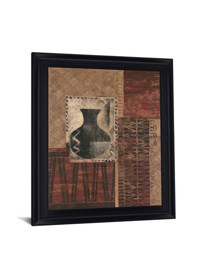 Earth Echoes - 28" x 34" Framed Wall Art - Dark Brown