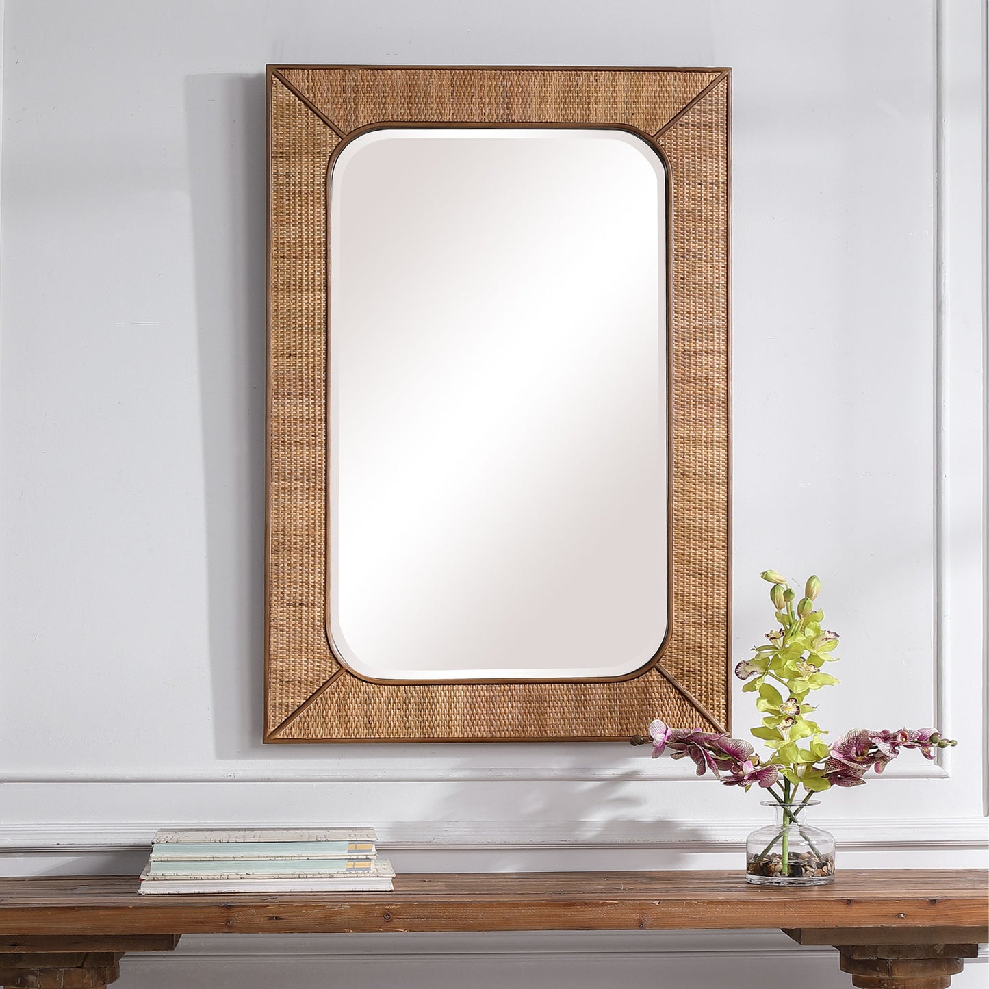 Tahiti - Rattan Mirror - Light Brown