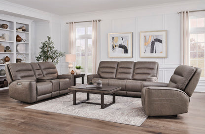 Lawson - Power Zero Gravity Triple Recline Sofa With DDT P2 - Sydney Brunette