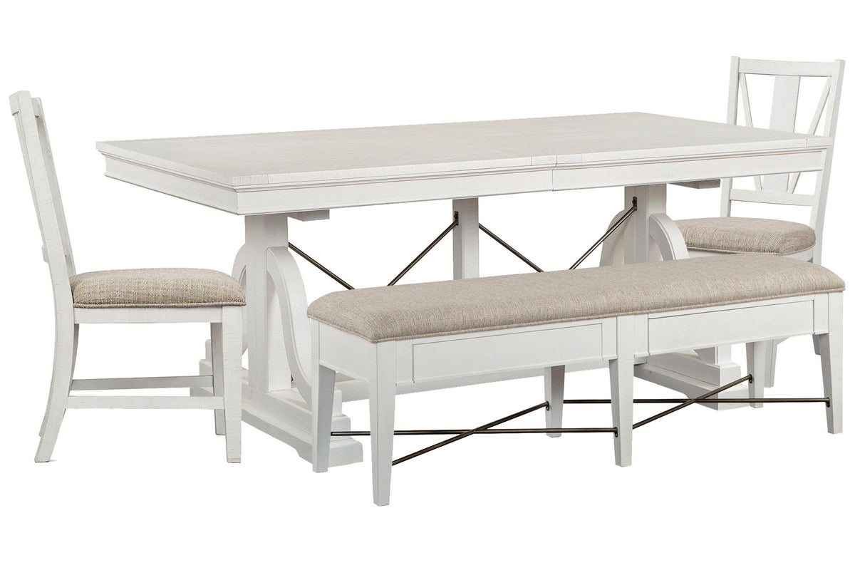 Heron Cove - Extendable Trestle Dining Table Set