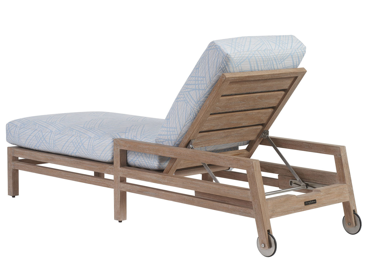 Stillwater Cove - Chaise Lounge - Light Brown / Blue