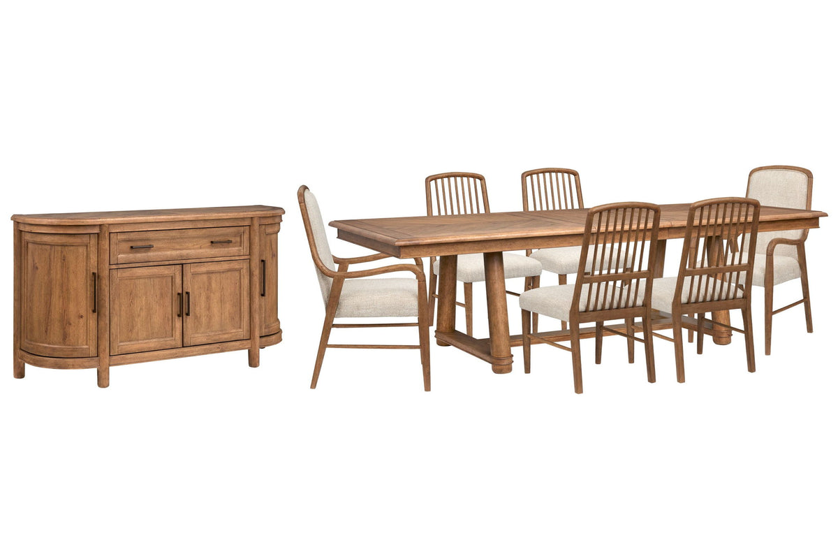 Woodward - Trestle Extendable Dining Table Set