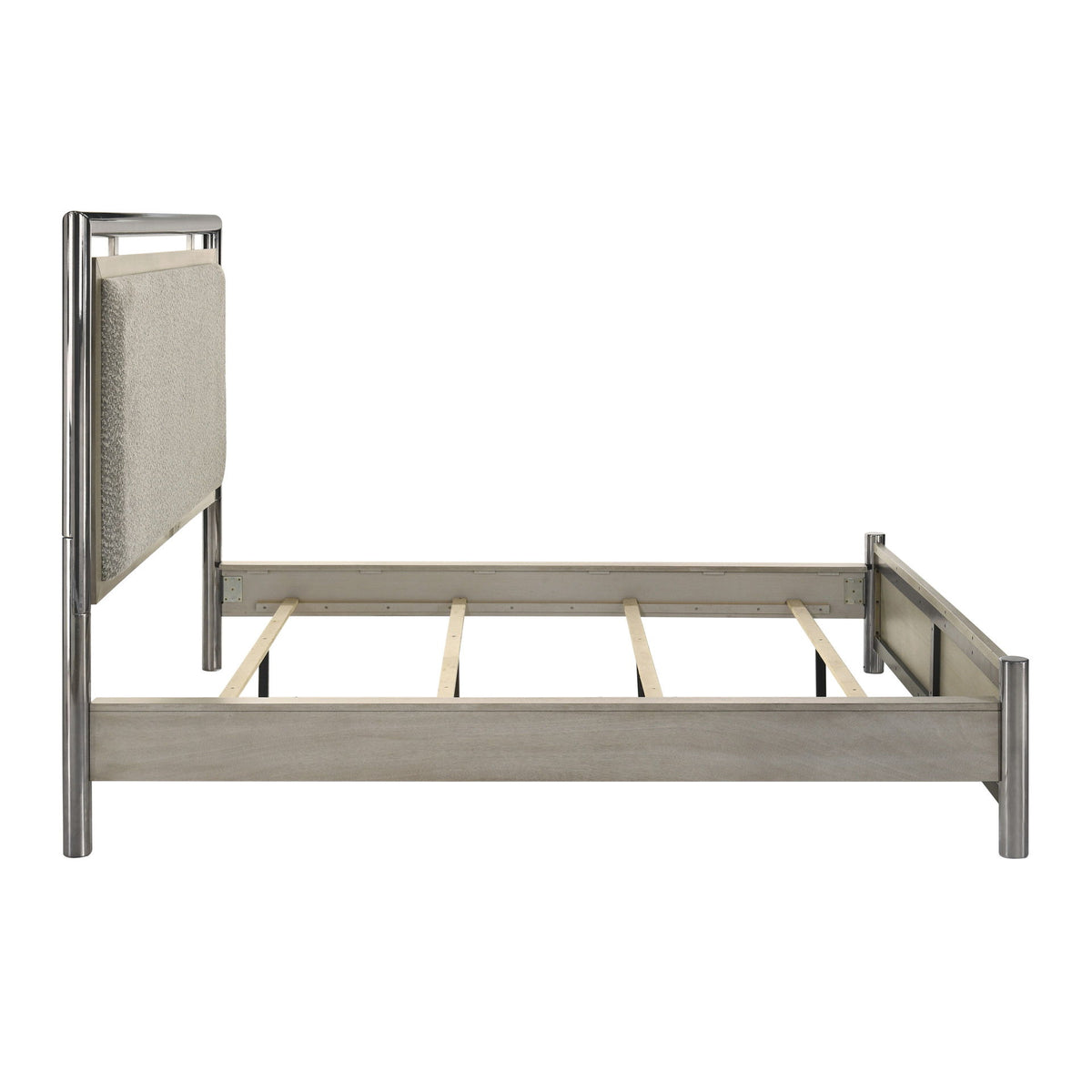 Lennox - Eastern King / Western King Headboard, Footboard & Slat Kit - Gray