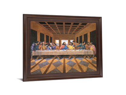 Gathered Reflections - 28" x 34" Framed Wall Art - Dark Brown