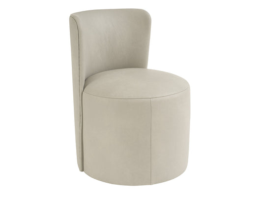 Copacabana - Murales Leather Side Chair - Gray