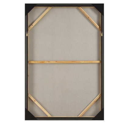 Hours In Silence - Abstract Art - Black / Brown / Gray / White / Woodtone